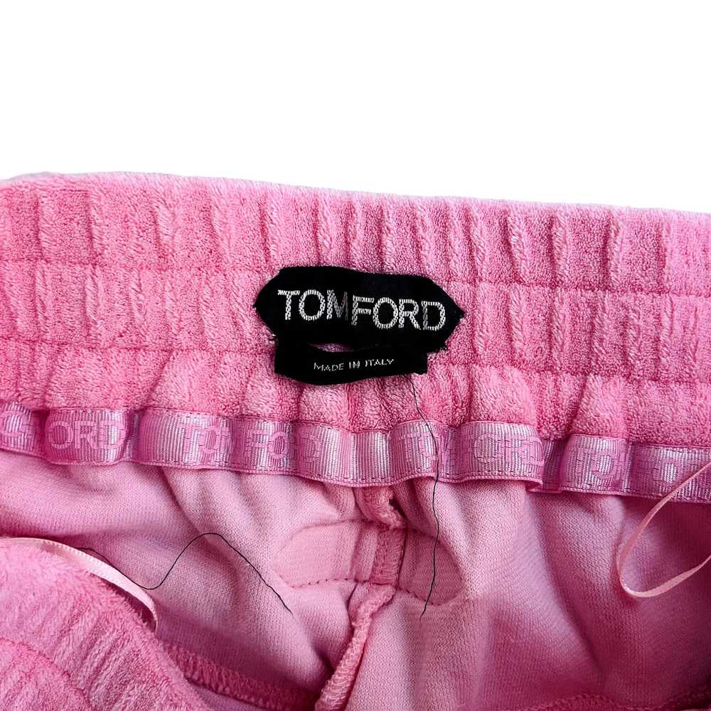 Tom Ford Terrycloth Cotton Lounge Pant Pink Small… - image 5