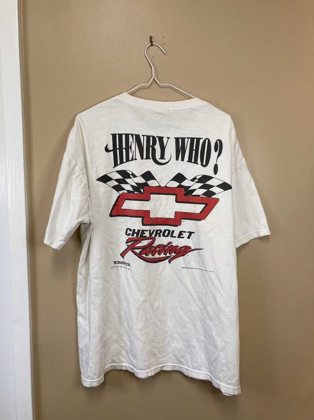 Vintage Anvil Henry Who Chevy Racing T-Shirt - image 2