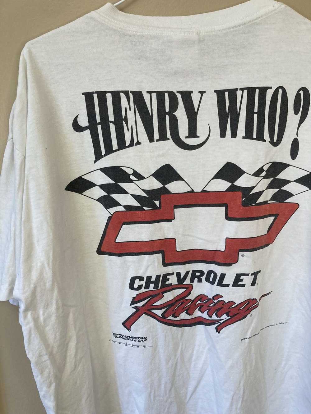 Vintage Anvil Henry Who Chevy Racing T-Shirt - image 5