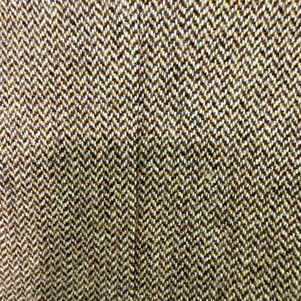 Hardy Amies Vintage 40R Tweed Herringbone Elbow P… - image 8