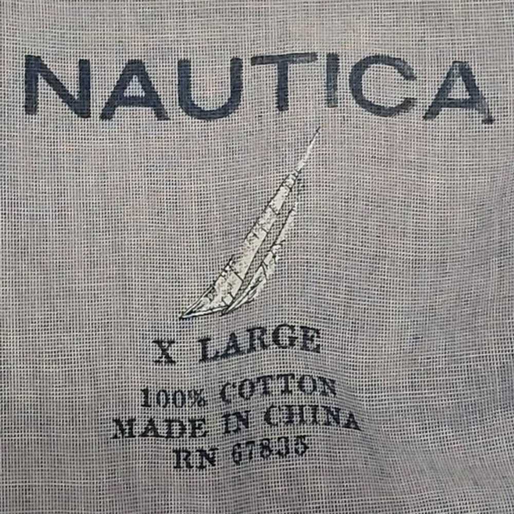 Nautica Short Sleeve Button Down Cotton Shirt Siz… - image 4