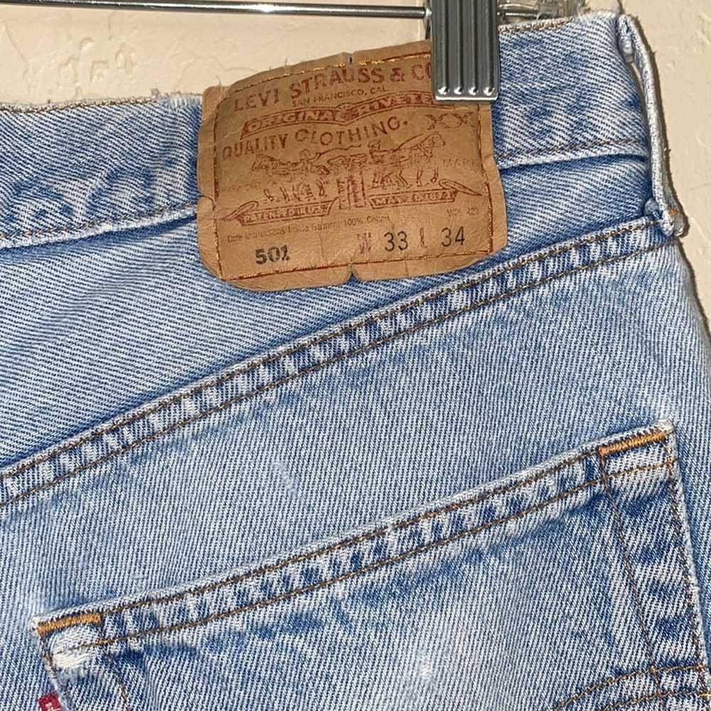 Vintage Levi’s 501 cut off shorts - image 4