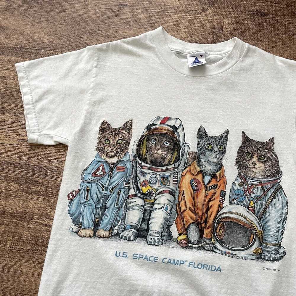 Vintage Kennedy Space Center T Shirt Size S Cat A… - image 2