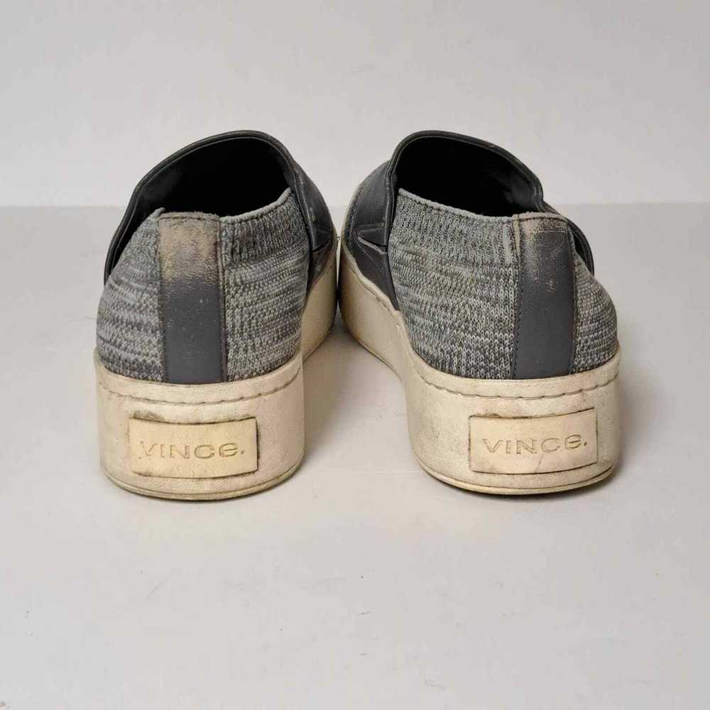 Vince Womens Ward Sneakers 6.5M Gray Platform Kni… - image 10