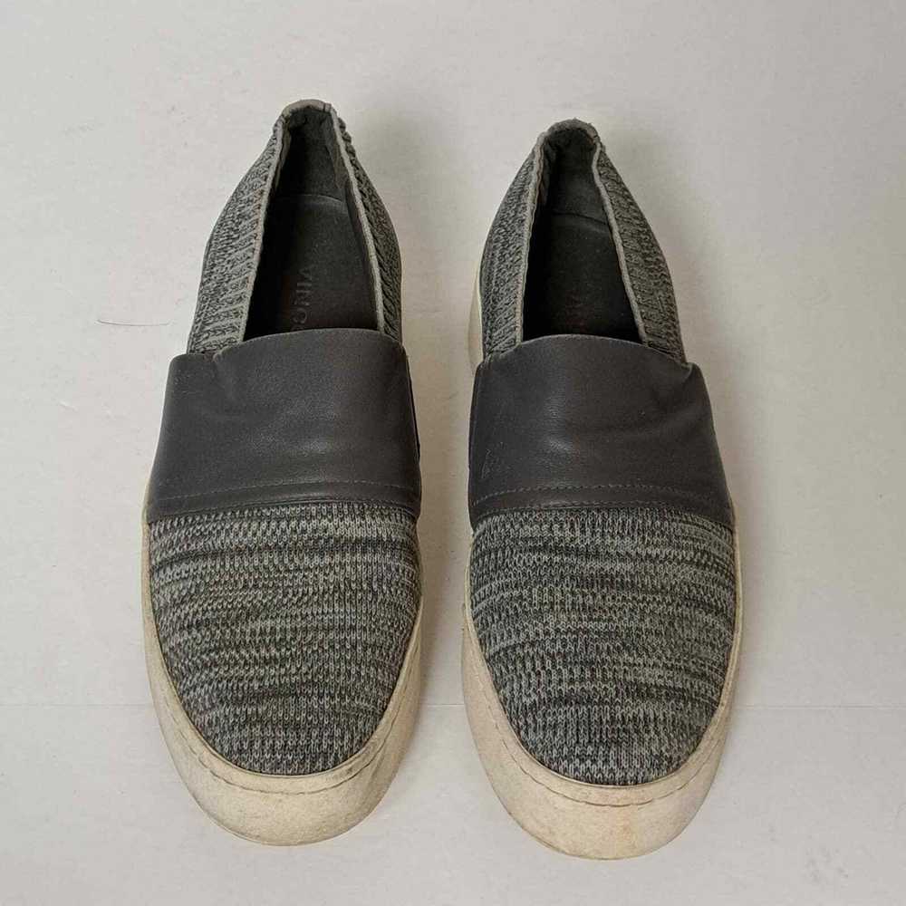 Vince Womens Ward Sneakers 6.5M Gray Platform Kni… - image 5