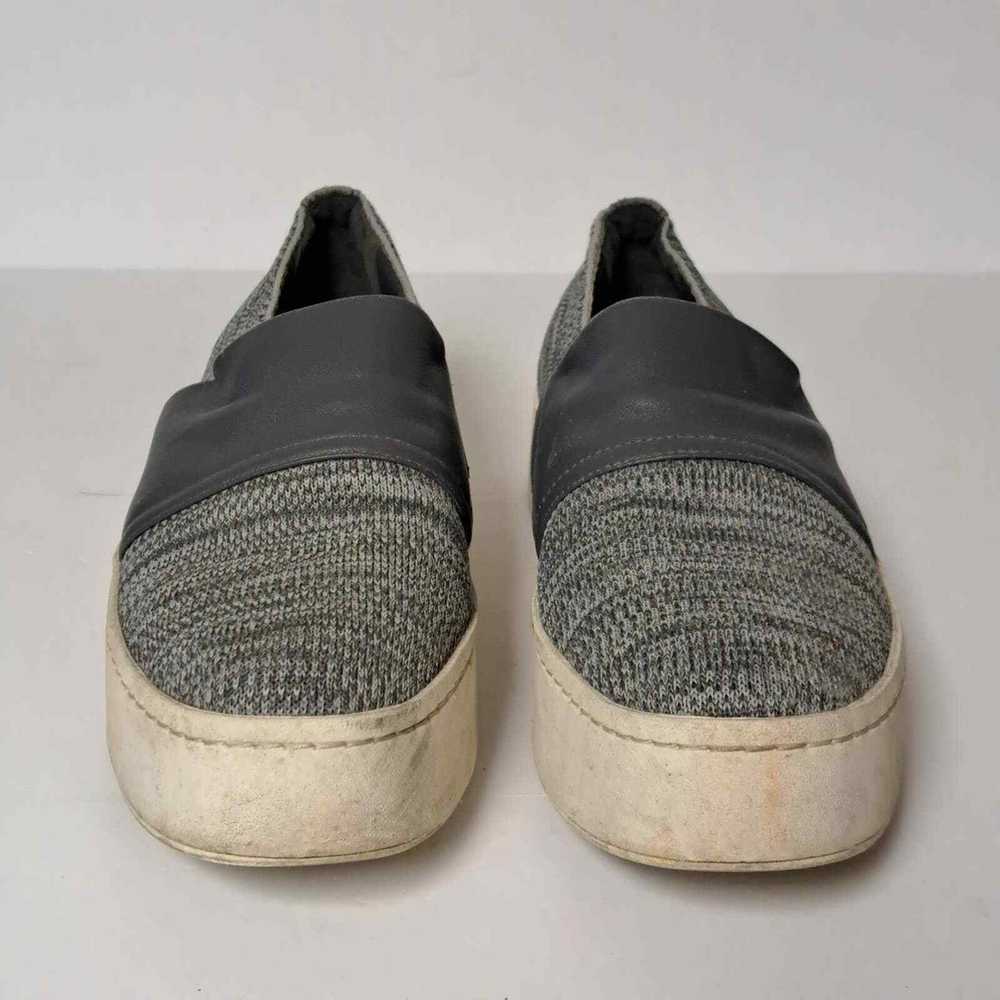 Vince Womens Ward Sneakers 6.5M Gray Platform Kni… - image 6