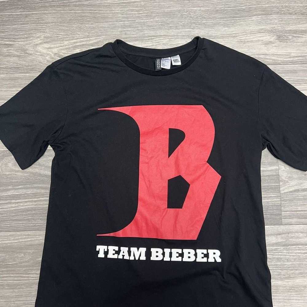 Justin Bieber Stadium Tour Shirt Mens Medium Blac… - image 2
