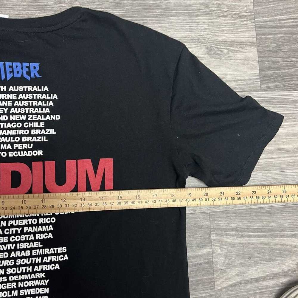 Justin Bieber Stadium Tour Shirt Mens Medium Blac… - image 6