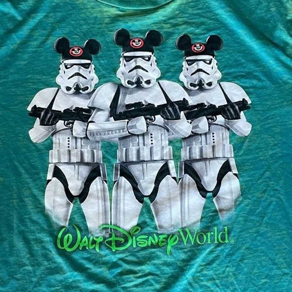 Disney Parks Star Wars Tee Green Burnout Stormtro… - image 3