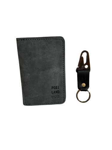Portland Leather Storm Passport Holder + Keychain… - image 1