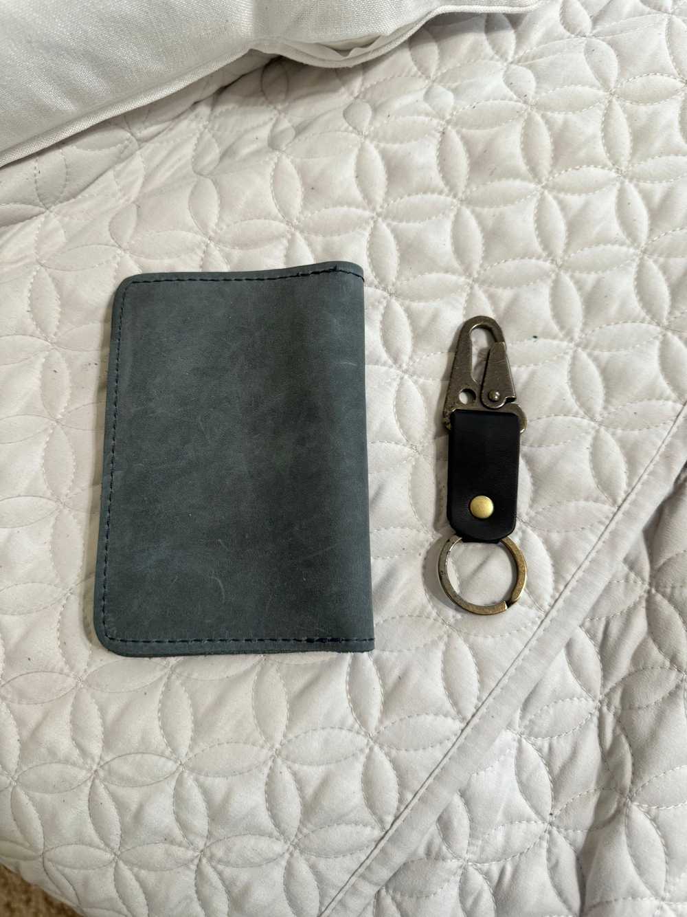 Portland Leather Storm Passport Holder + Keychain… - image 2