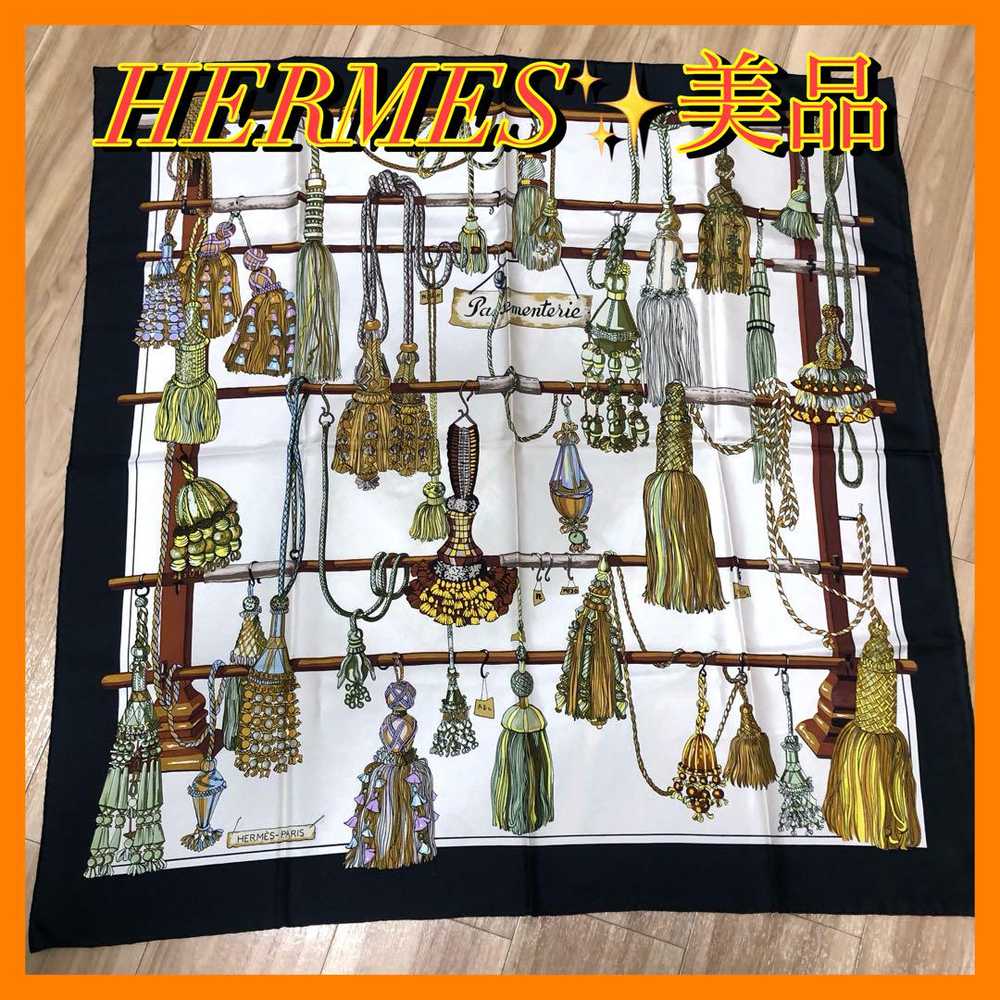 Hermes Scarf Carre90 Pasemente With Tag Silk 100 - image 1