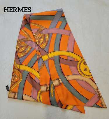 Hermes Silk Maxi Twilly Belt Pattern H.D'Origny Vi