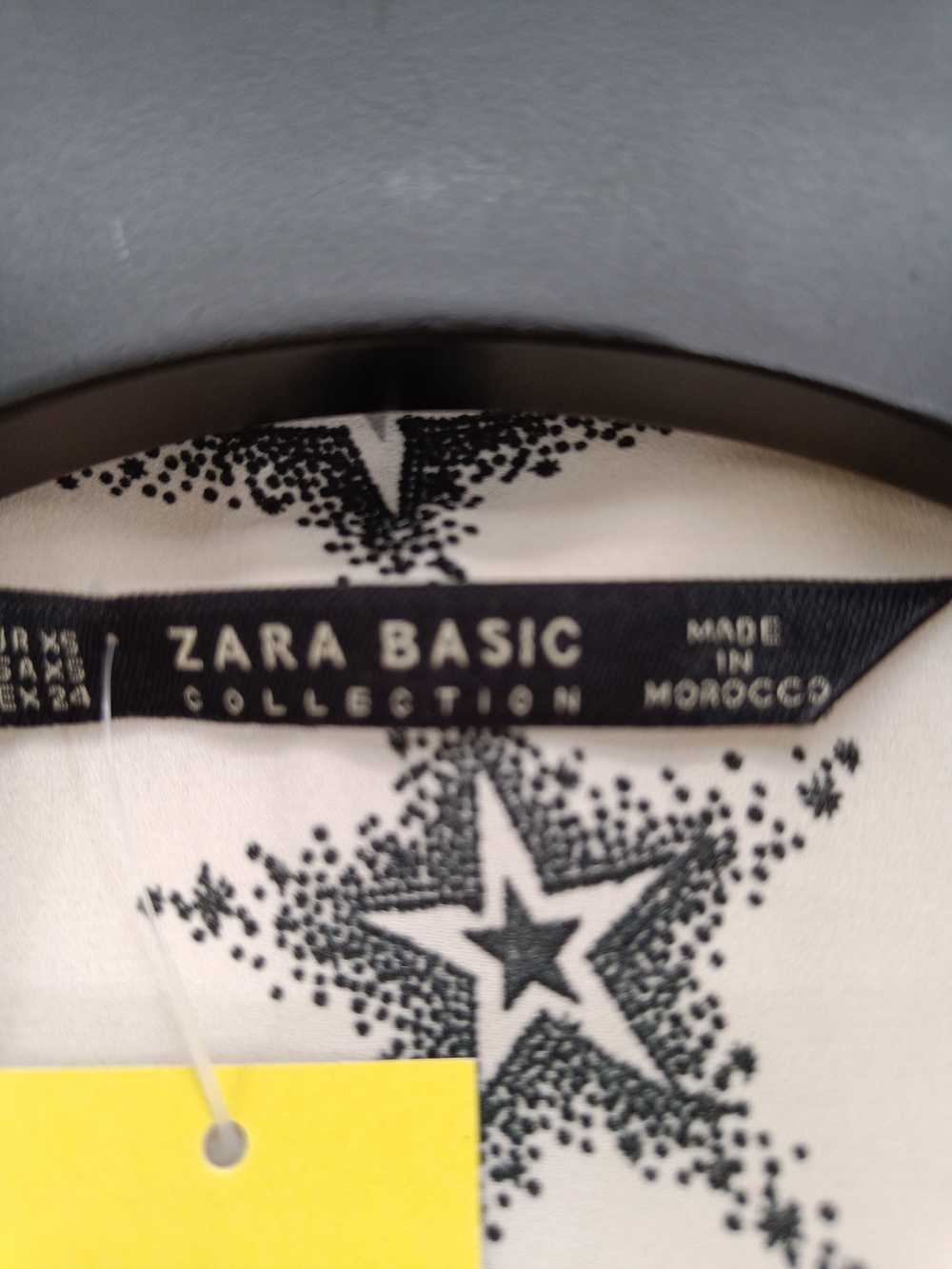 Zara Women's Blouse XS Cream 100% Polyester Short… - image 6
