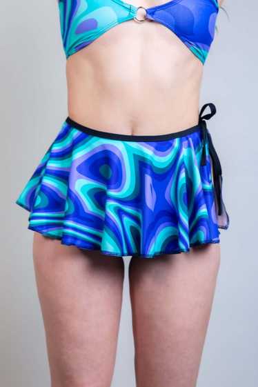 Freedom Rave Wear Indigo Dream Swirl Skirt - image 1
