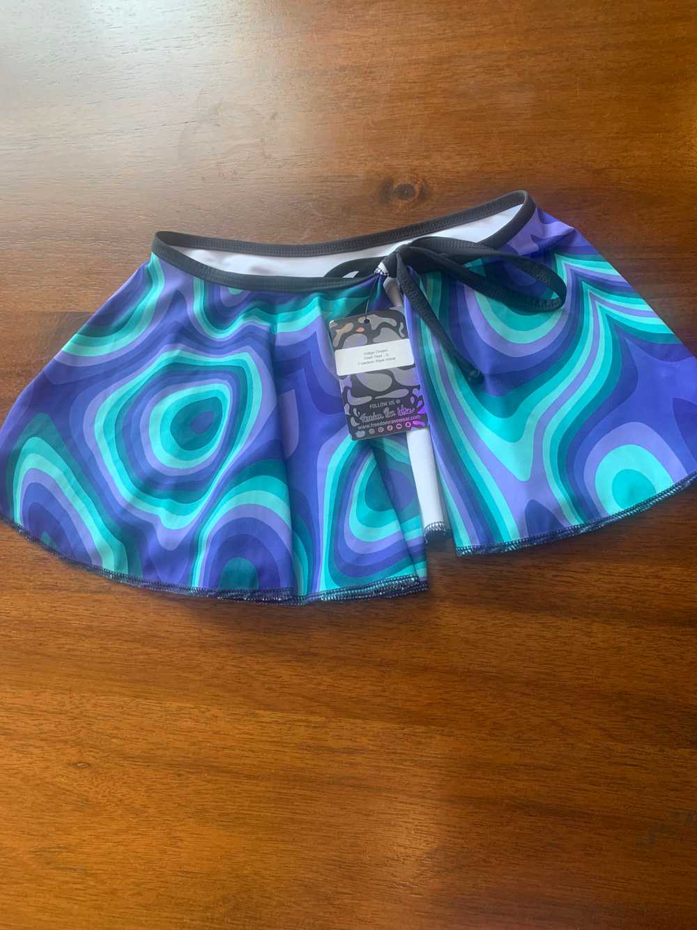Freedom Rave Wear Indigo Dream Swirl Skirt - image 3