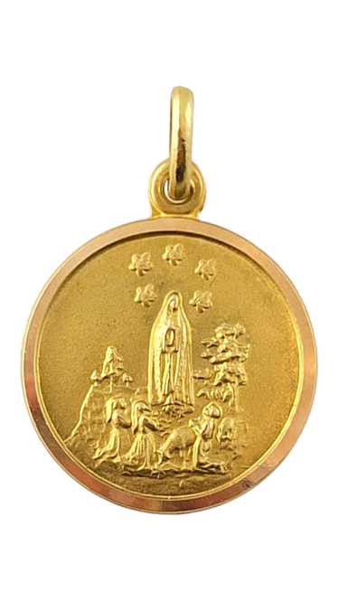 14K Yellow Gold Our Lady of Fatima Charm #17347