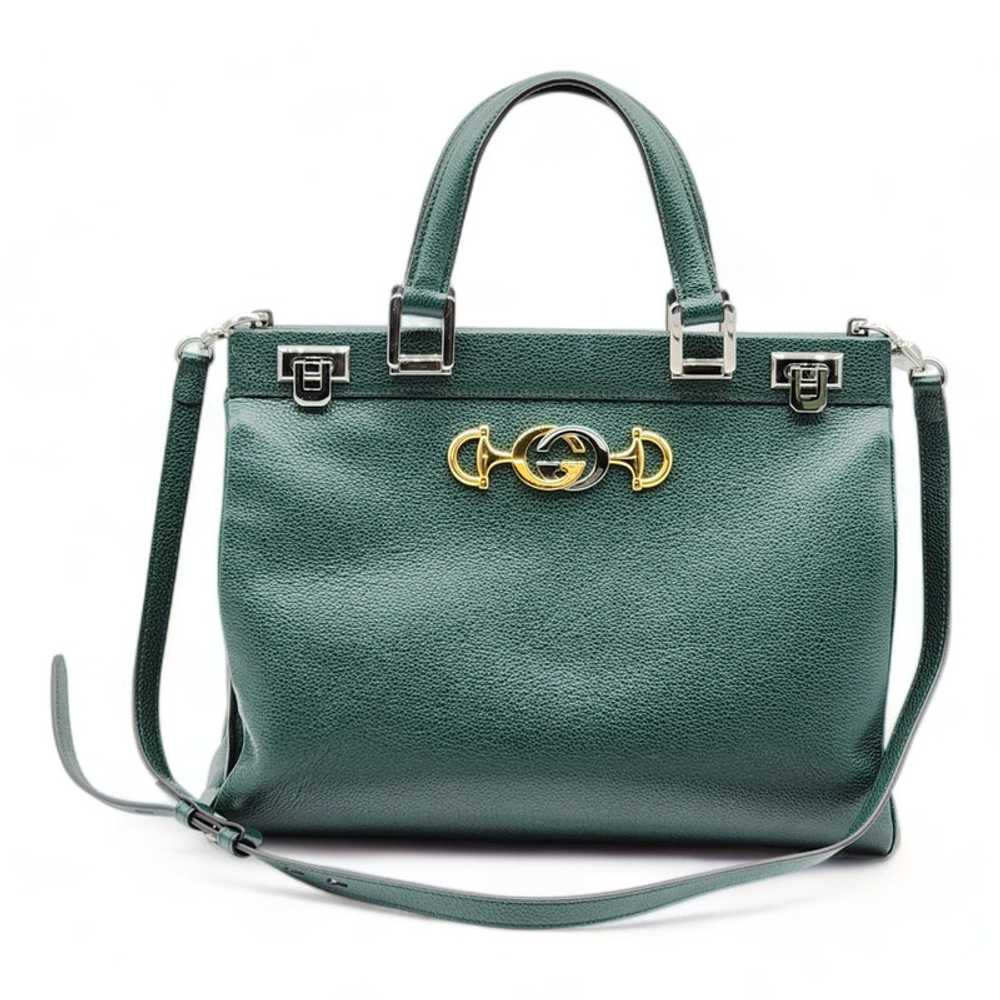 Gucci Zumi Top Handle Bag Leather Medium - image 1