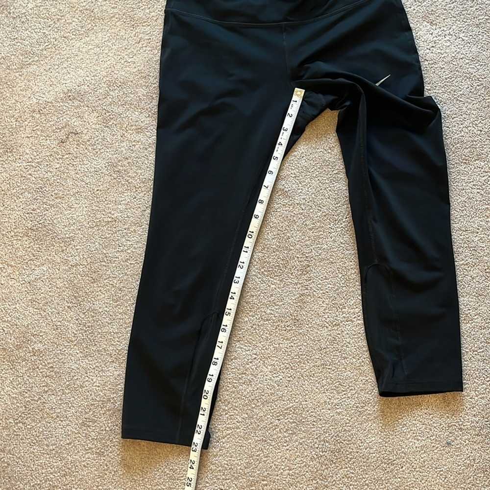 Nike Running Dri-Fit Crop Leggings Size M Black M… - image 11