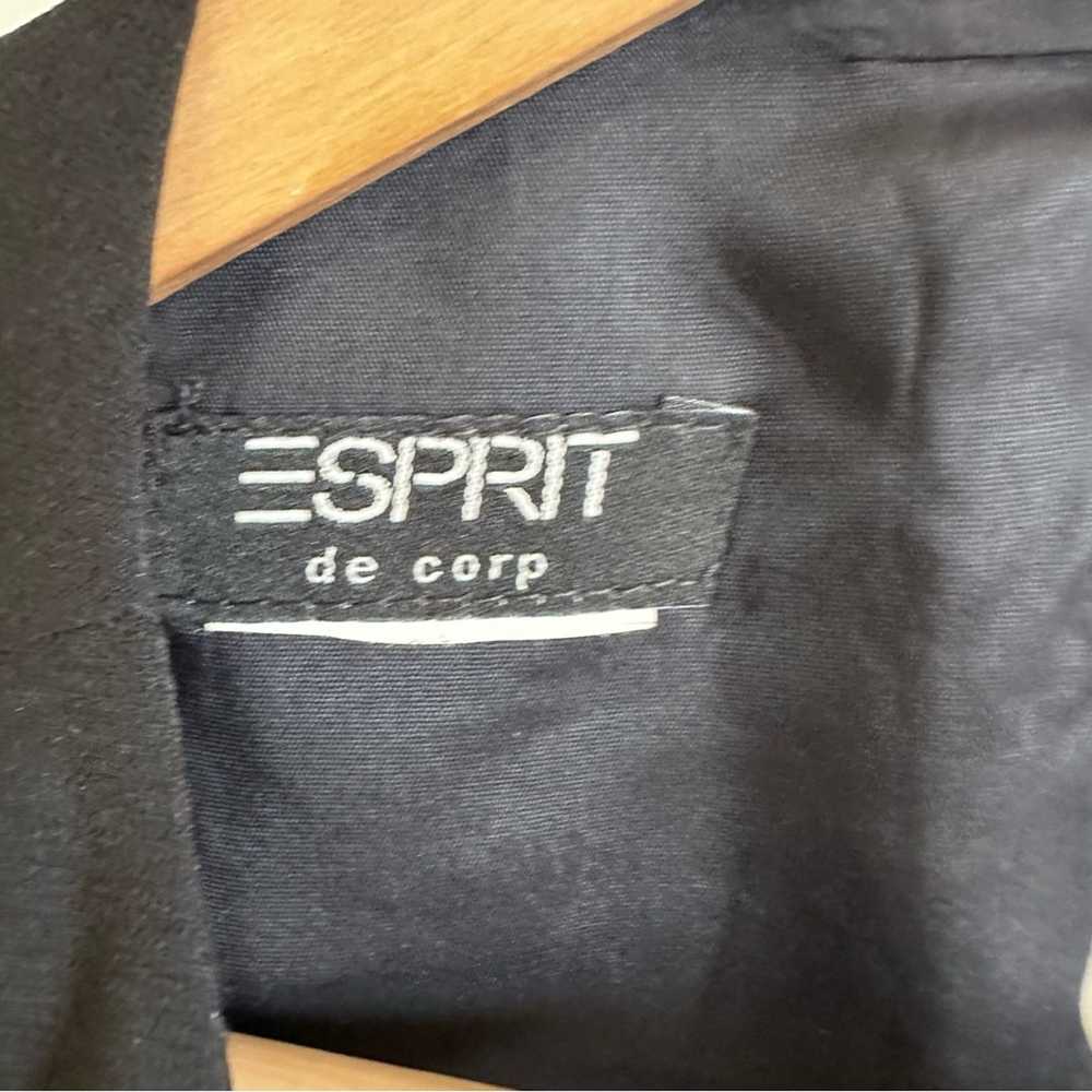 Esprit women’s dress small vintage y2k black midi - image 4