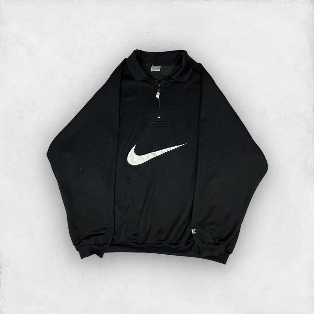 Nike × Vintage Nike Men Black Polyester Long Slee… - image 1