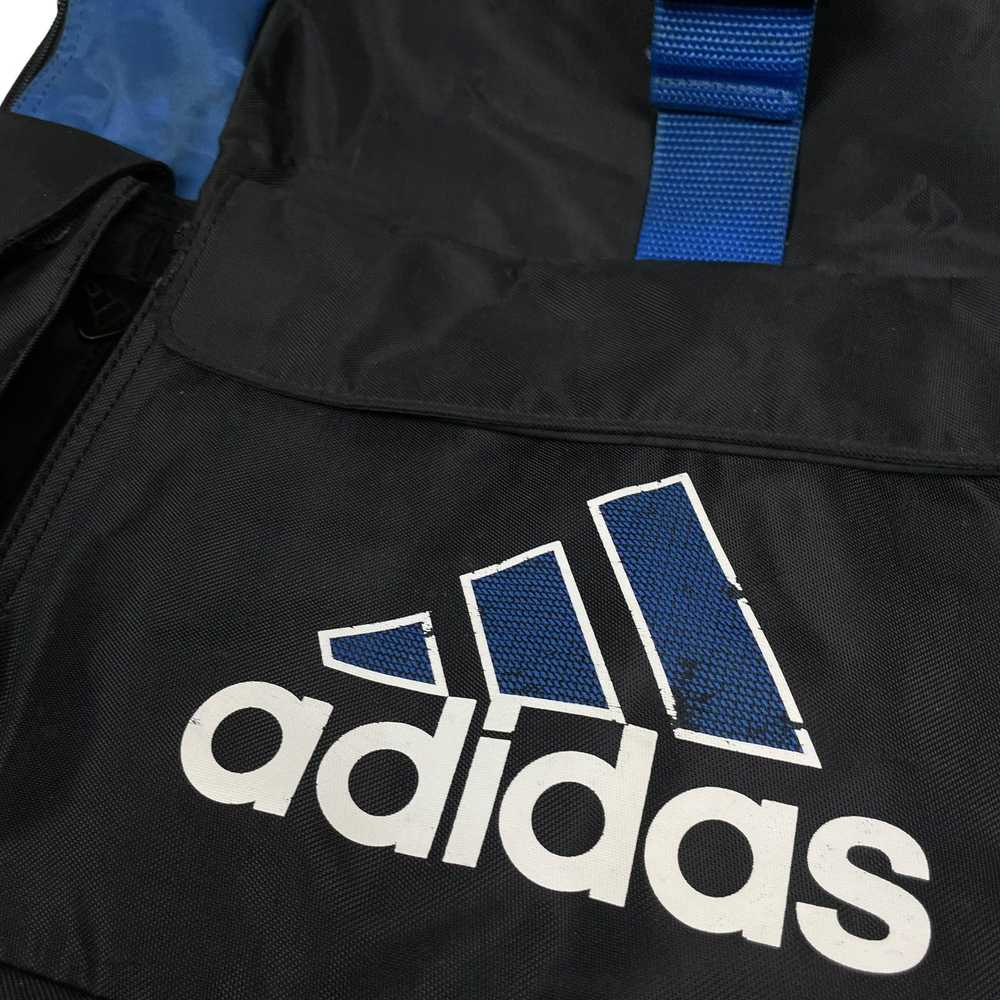 Adidas × Vintage Adidas Men's Black Blue 3-Stripe… - image 3