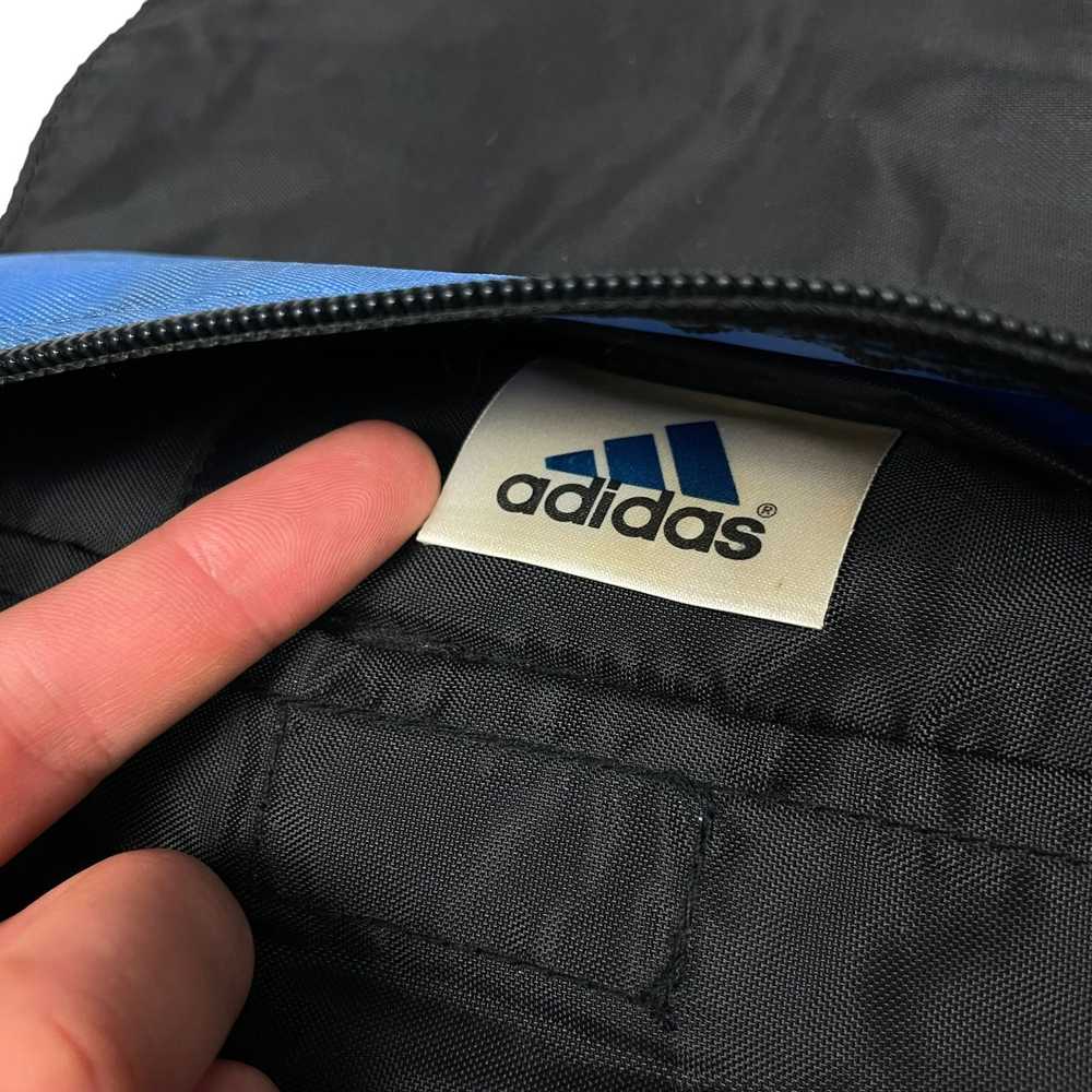 Adidas × Vintage Adidas Men's Black Blue 3-Stripe… - image 8