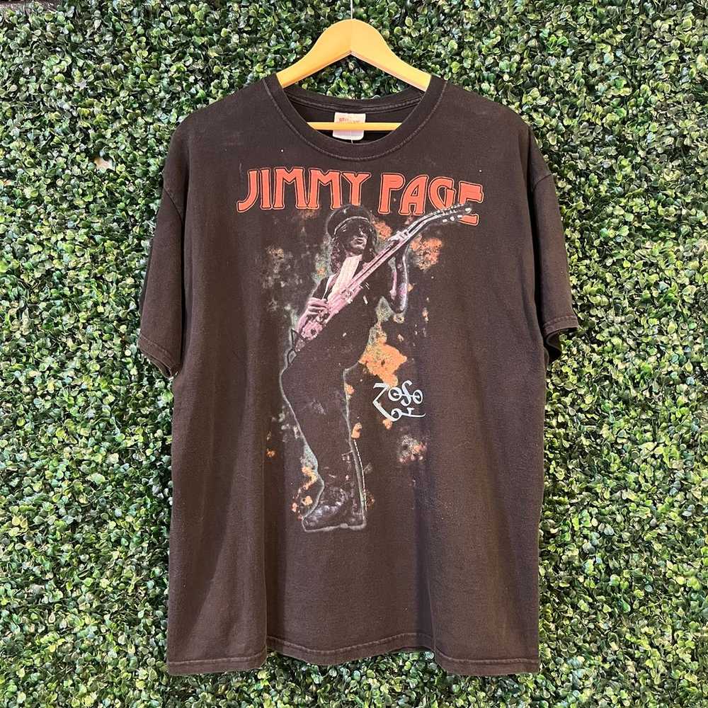 Vintage Jimmy Page Led Zeppelin Band T Shirt - image 2