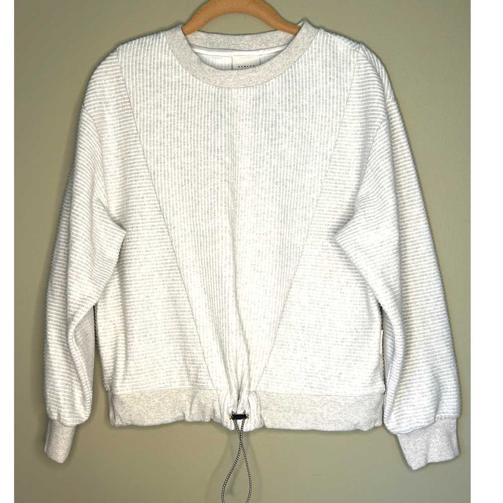 Varley Arleta Ribbed Pullover Sweatshirt Oatmeal … - image 2