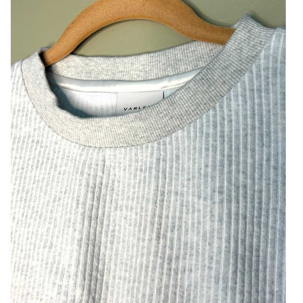Varley Arleta Ribbed Pullover Sweatshirt Oatmeal … - image 5