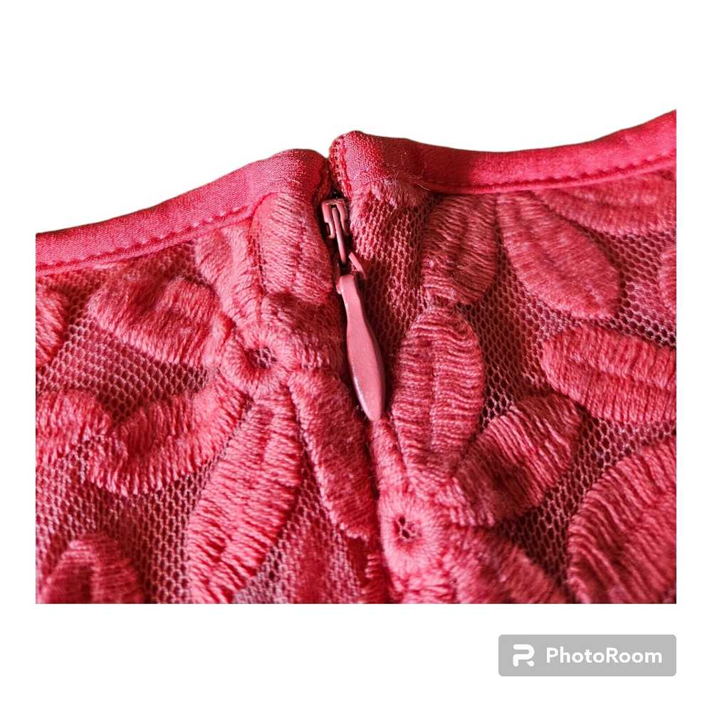 Adrianna Papell Size 8 Sleeveless Split Lace Cora… - image 10