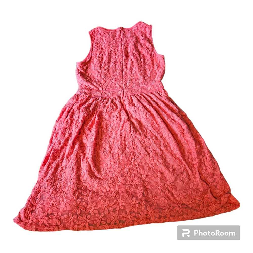 Adrianna Papell Size 8 Sleeveless Split Lace Cora… - image 8