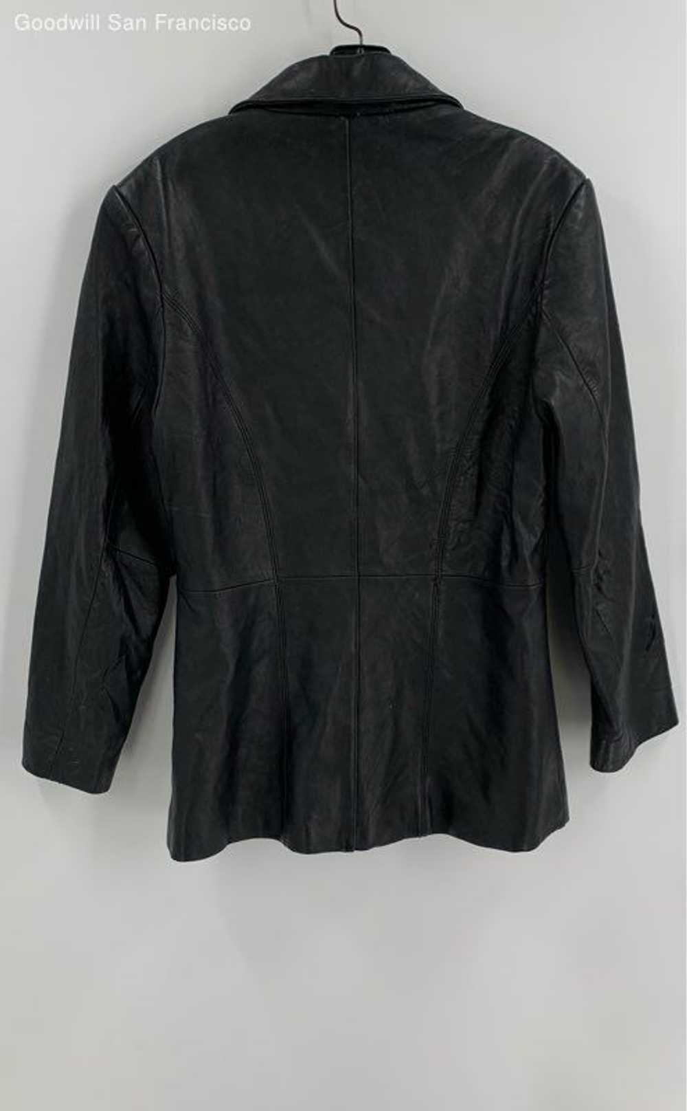 Adler Collection Womens Black Long Sleeve Button … - image 2