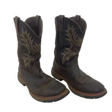 Ariat Men's Brown Leather Western Boots Size 13D … - image 1