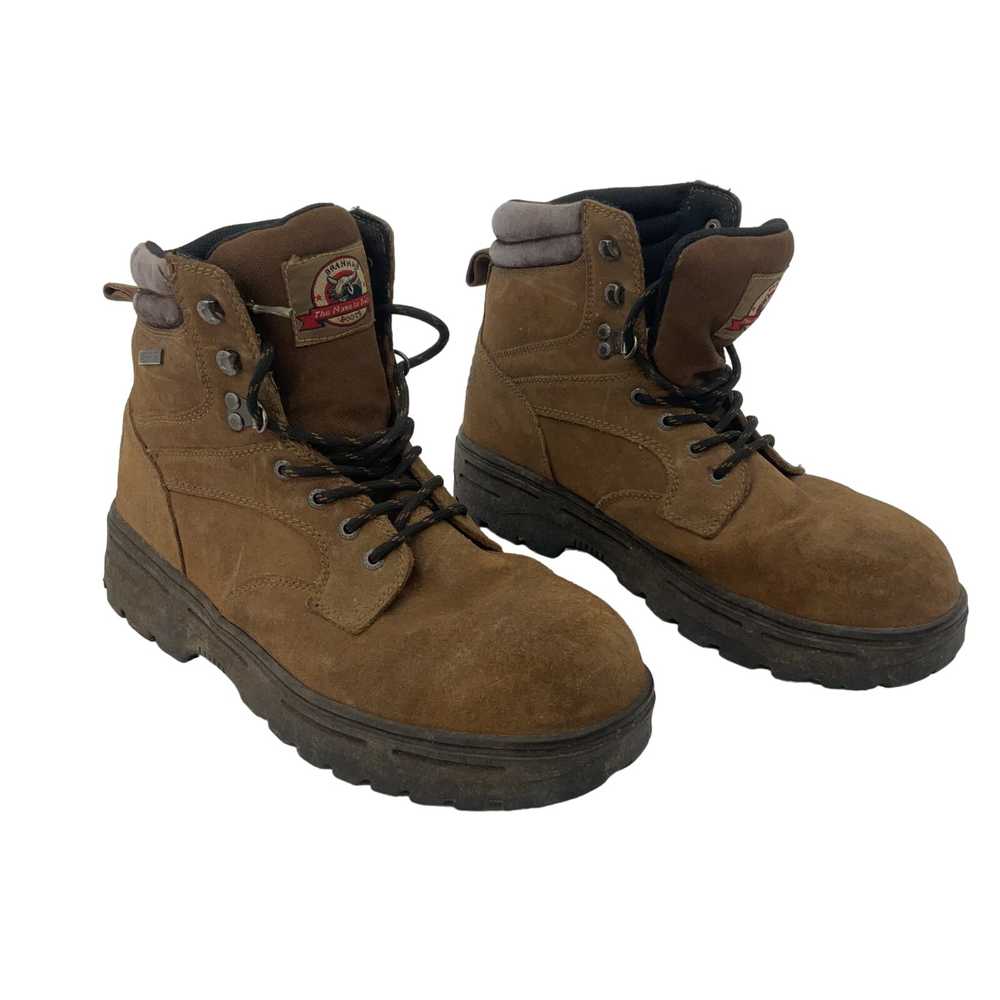 Brahma Brown Leather Combat Boots Men's Size 12 P… - image 1