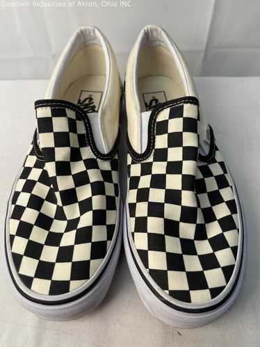 Vans Tan/black Checks Sneakers - Size 7