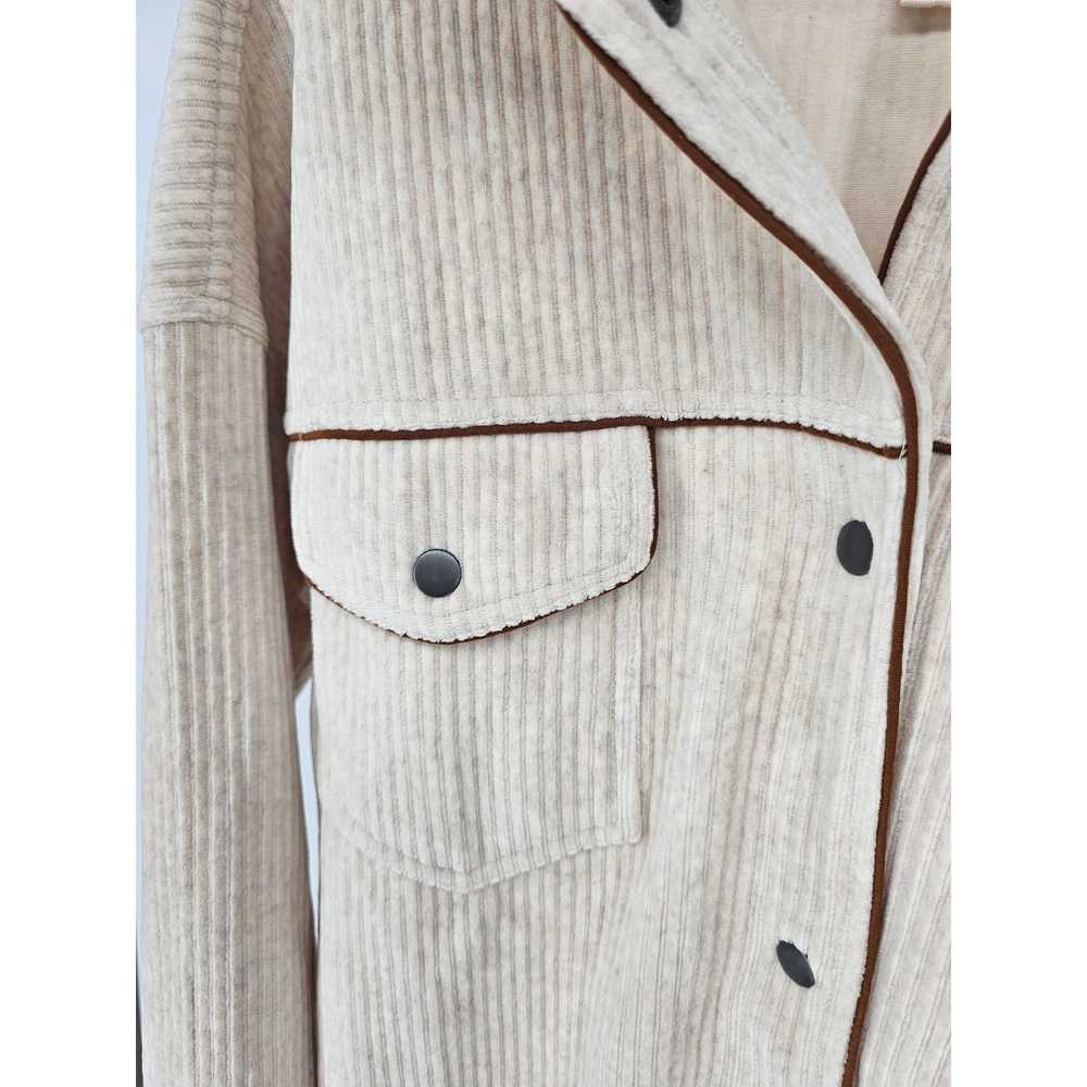 Thread & Supply Womens Sz L Snap Front Corduroy S… - image 2