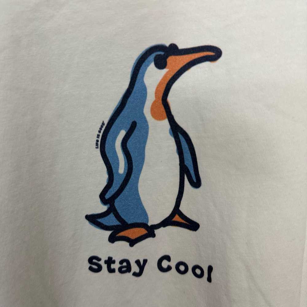 Life Is Good Stay Cool Penguins Women's Crusher T… - image 2