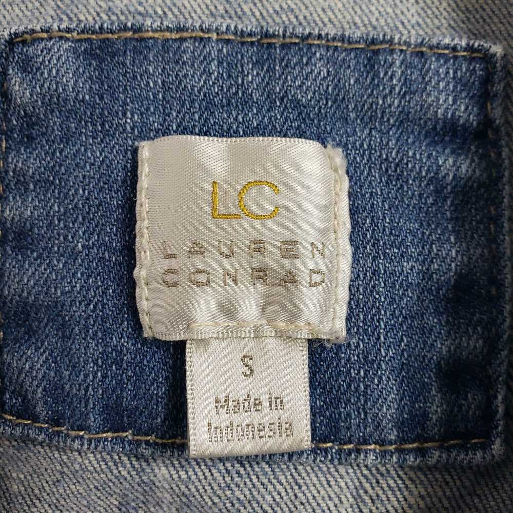 LC Lauren Conrad Womens Denim Vest Sz Small Sleev… - image 7