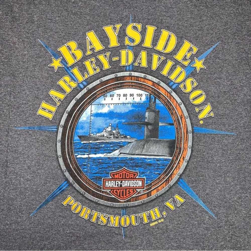 Harley Davidson Motorcycle Skull Men XL Shirt Gra… - image 6