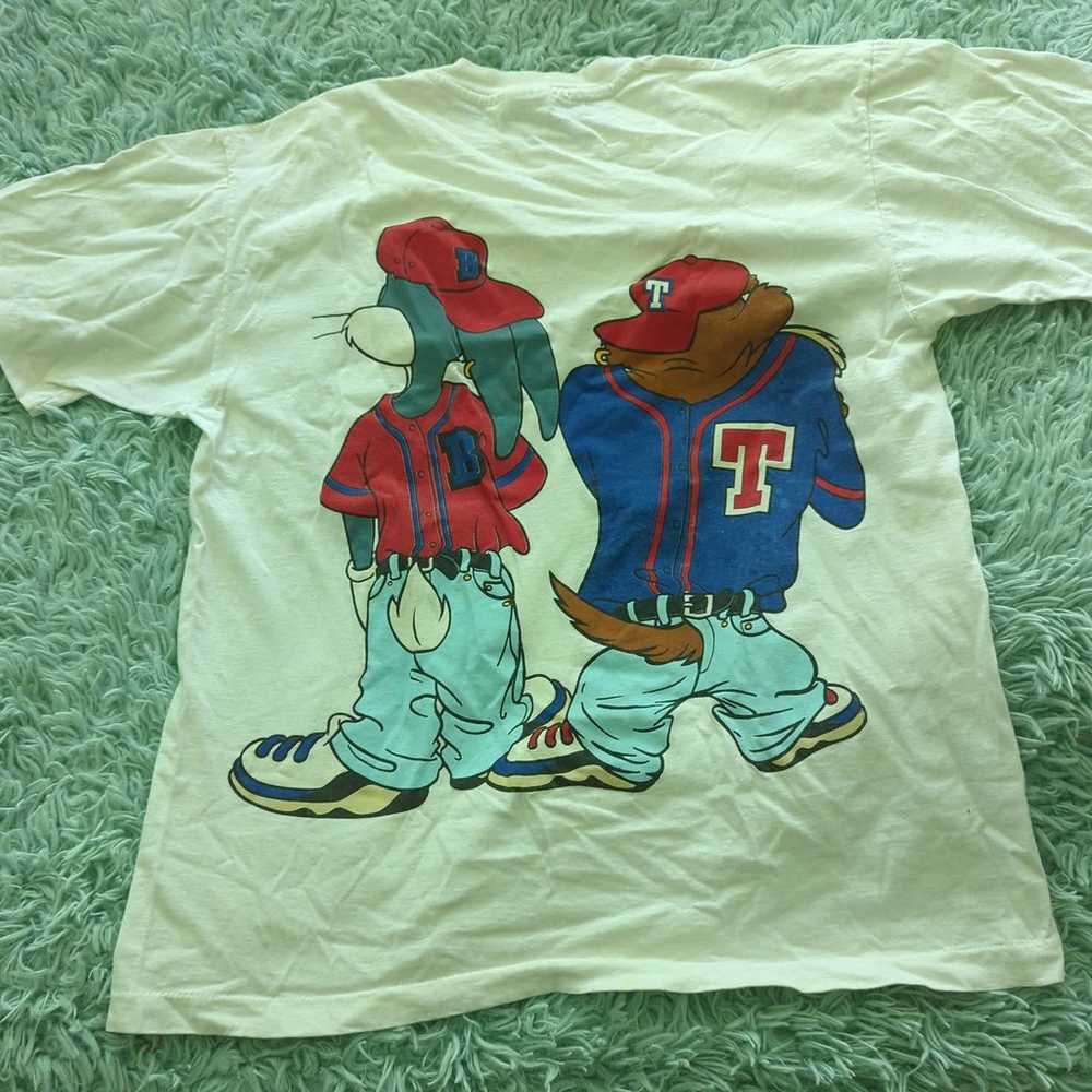 Vintage 1992 single stitch Bugs Bunny and Taz T-S… - image 5
