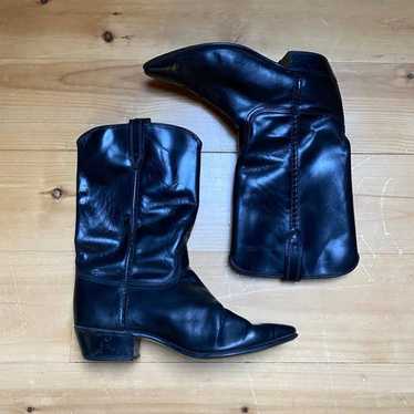 Vintage Acme Cowgirl Boots Black - image 1