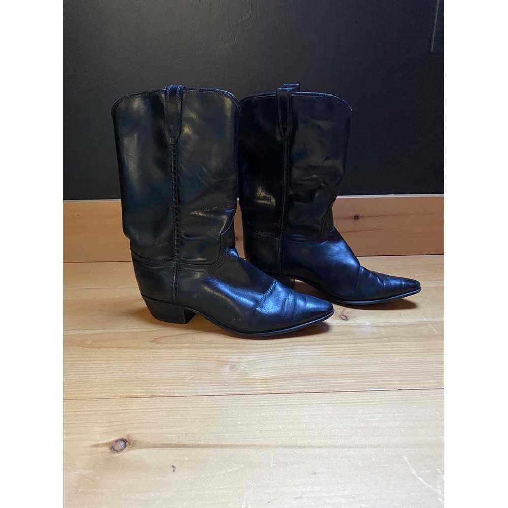 Vintage Acme Cowgirl Boots Black - image 3