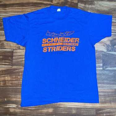 Vtg 80s Schneider National Striders Trucking Comp… - image 1