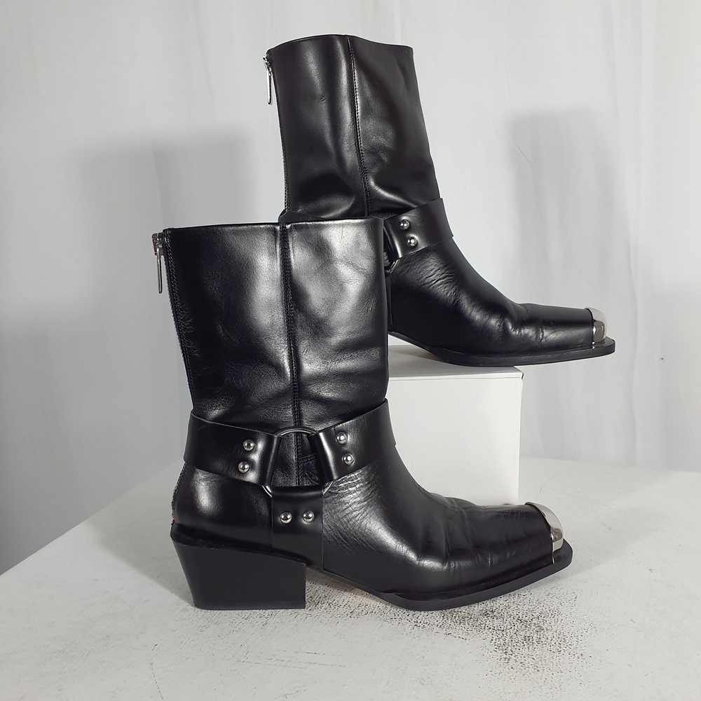 Aeyde Wayne Ring-Detailed Leather Boots Size 39 IT - image 3