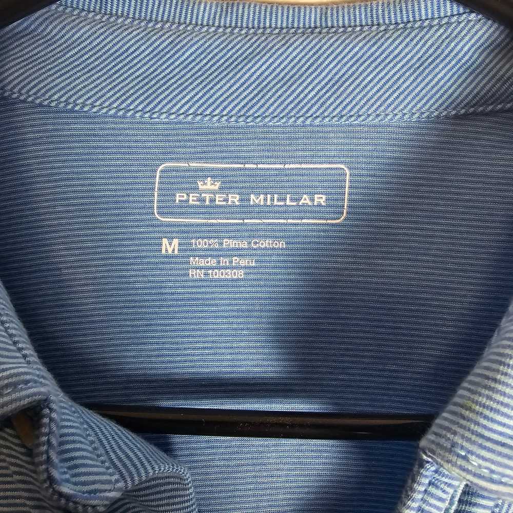 Peter Millar Seaside Shark Island Cotton Polo-Blu… - image 4