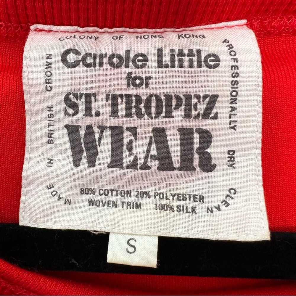 Vintage Carole Little for St. Tropez Wear Red Vel… - image 3