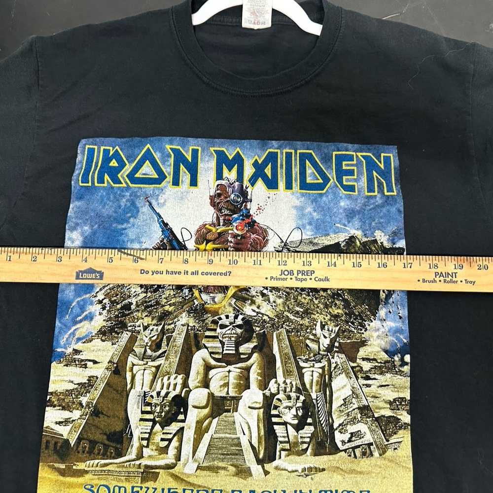 Iron Maiden Somewhere Back in Time 2008 t shirt L - image 8