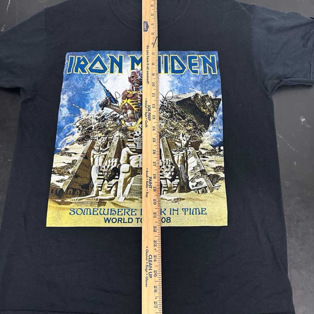 Iron Maiden Somewhere Back in Time 2008 t shirt L - image 9