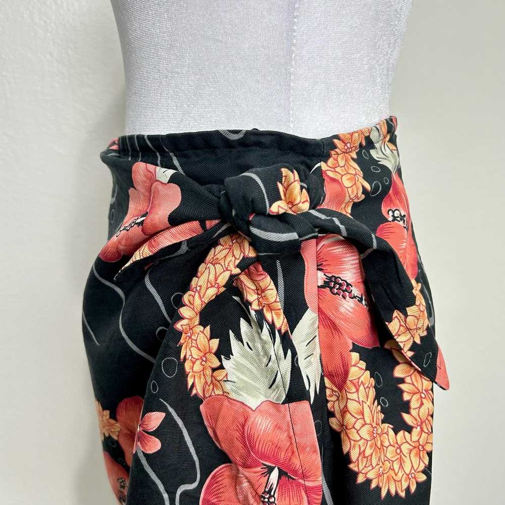 Tommy Bahama Womens Small Silk Wrap Skirt Tropica… - image 3